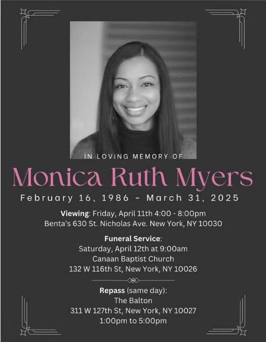 In Loving Memory: Monica Ruth Myers of New York, NY