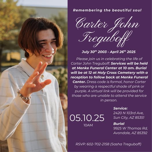 Carter Treguboff Death & Obituary : Beloved Son and Friend, Gone Too Soon at 21