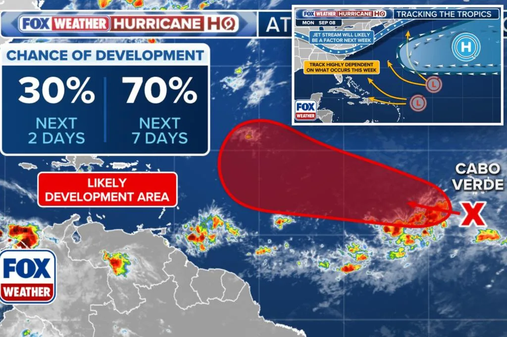 Tropical Wave in the Atlantic Shows Increased Likelihood of Development